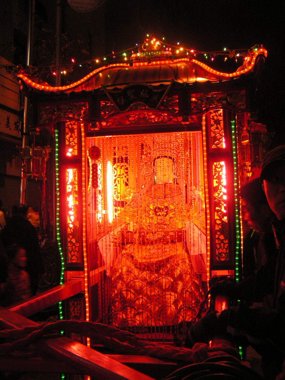 A goddess figure in a Fuzhou-area deity procession.