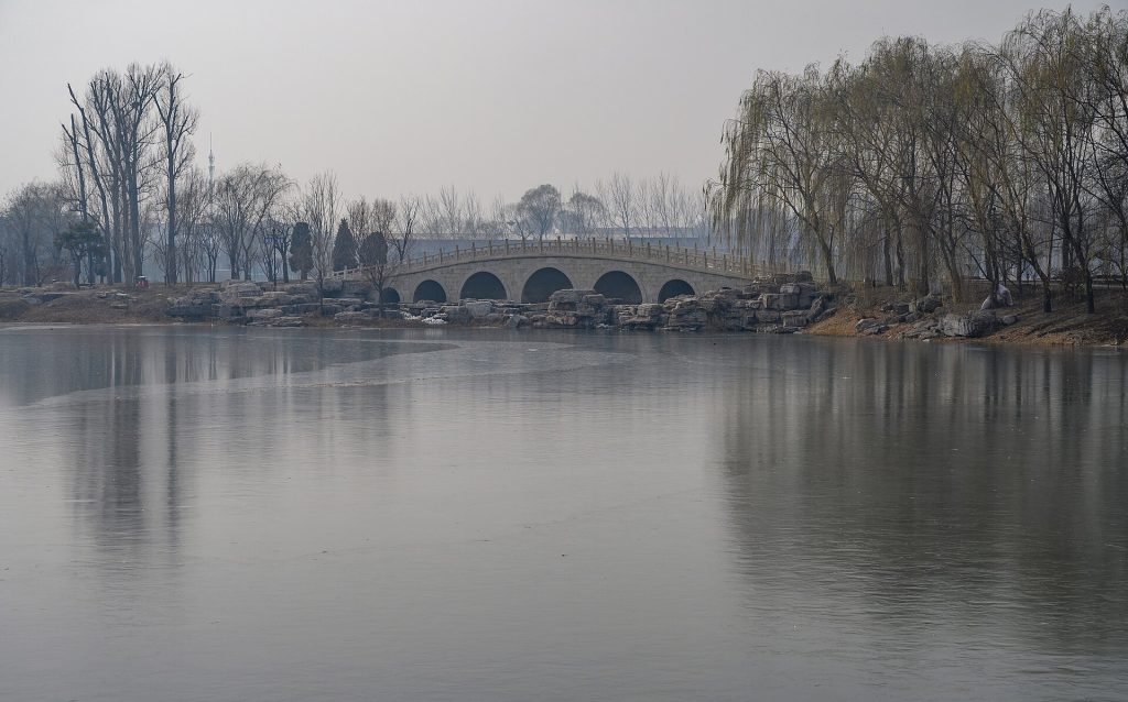 Timber hall and architectural detail at Jinci Temple in Shanxi
