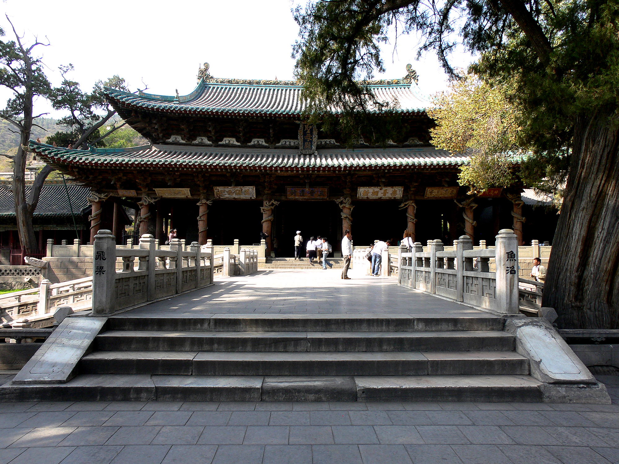 Traditional architecture at Jinci Temple near Taiyuan
