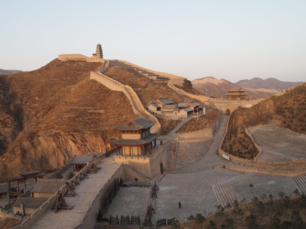 Historic fortifications at Yanmen Pass in Shanxi