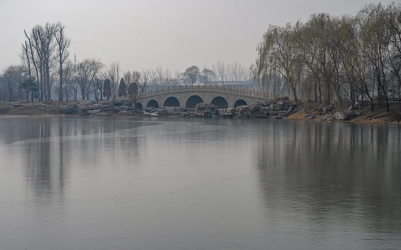 Main hall and architectural details at Jinci Temple near Taiyuan, Shanxi