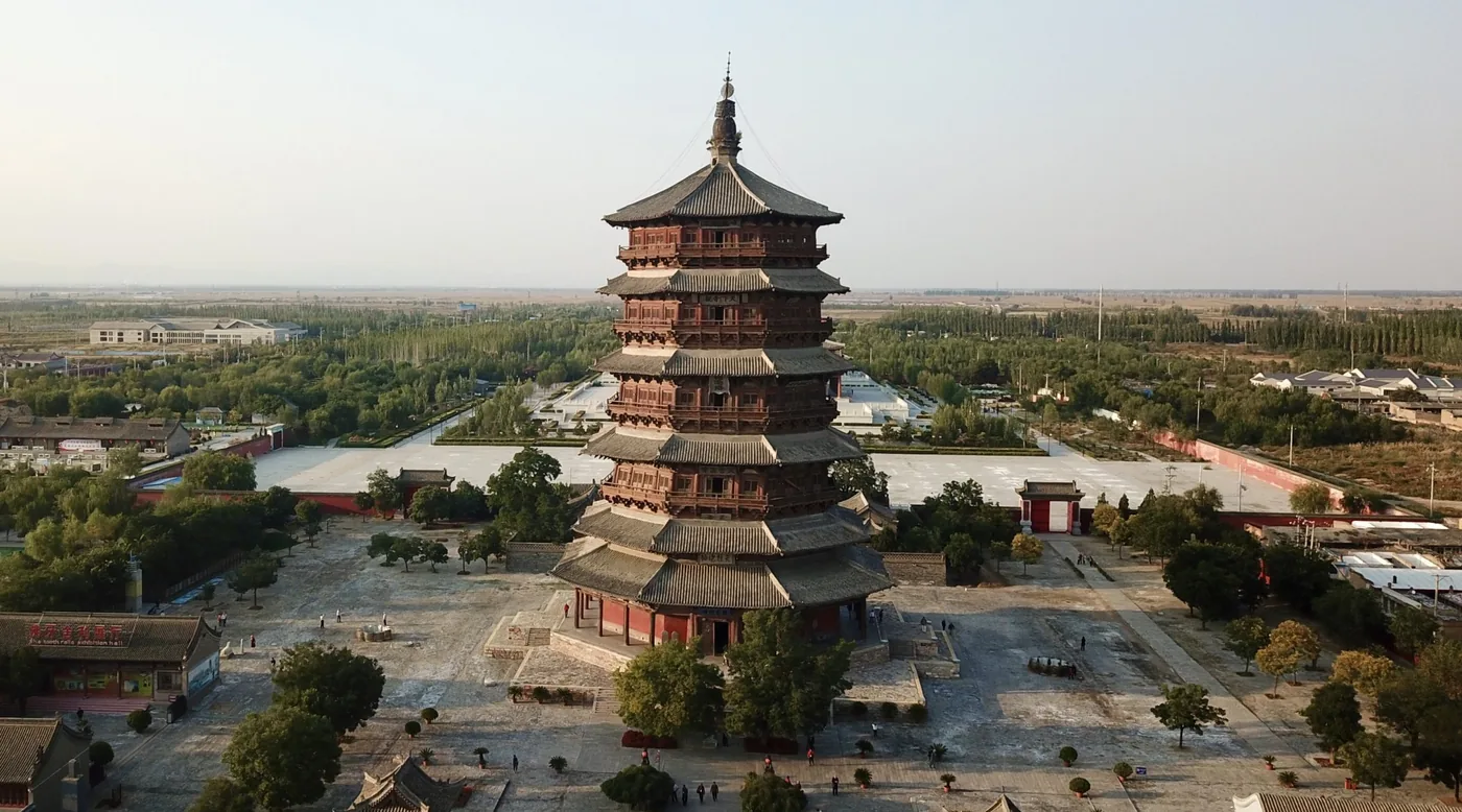 Yingxian Wooden Pagoda against sky