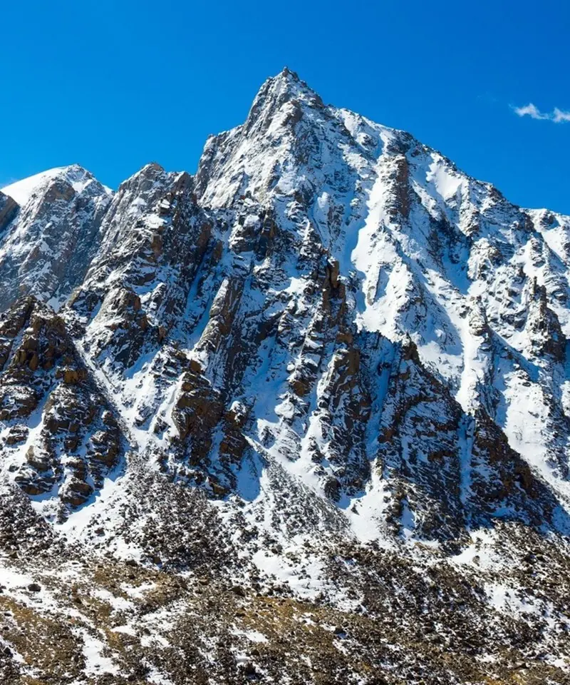 Snow peak landscape in Western Sichuan
